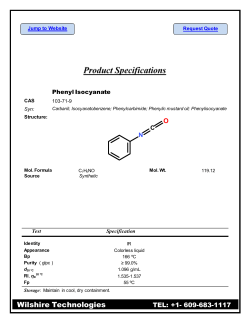 Phenyl Isocyanate - Wilshire Technologies