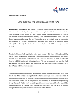 mmc secures rm2 billion saudi port deal