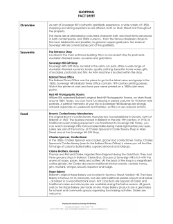 Shopping Fact Sheet