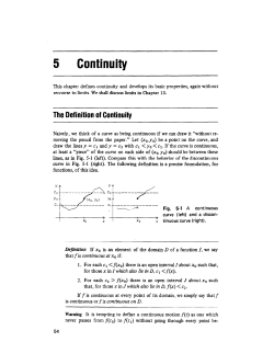 5 Continuity