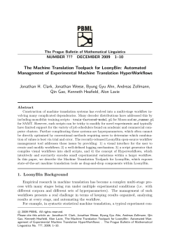 The Machine Translation Toolpack for LoonyBin