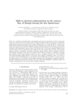 Shift in detrital sedimentation in the eastern Bay of Bengal during the