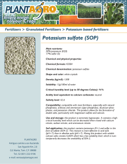Potassium sulfate (SOP)