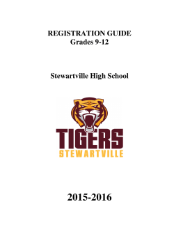 2015-2016 Registration Guide - Stewartville School District