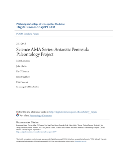 Science AMA Series: Antarctic Peninsula Paleontology Project
