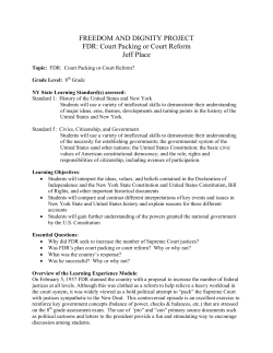 FREEDOM AND DIGNITY PROJECT FDR