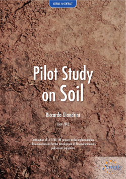 pilot study on soil-related LIFE projects