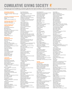 cumulative giving society