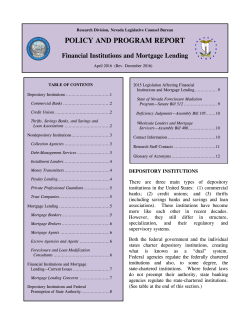 Financial Institutions and Mortgage Lending