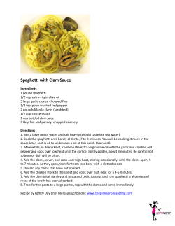 Spaghetti with Clam Sauce