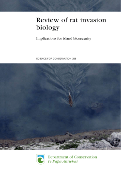Review of rat invasion biology: implications for island biosecurity
