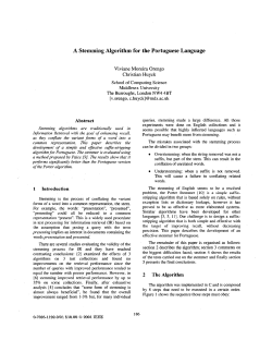 A stemming algorithm for the portuguese language