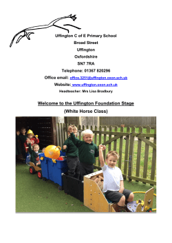 Early years setting prospectus - Uffington C of E Primary School