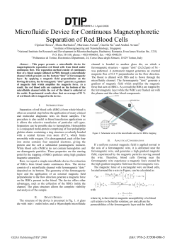 Microfluidic Device for Continuous Magnetophoretic Separation of