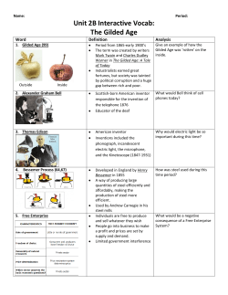 Unit 2B Interactive Vocab: The Gilded Age