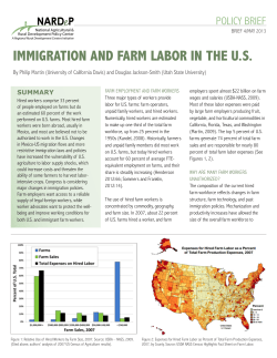 Immigration and Farm Labor in the U.S.