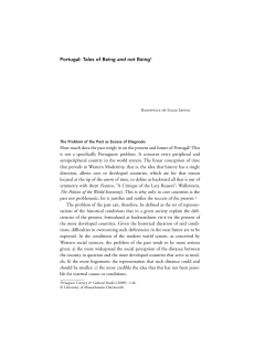 Portugal: Tales of Being and not Being1