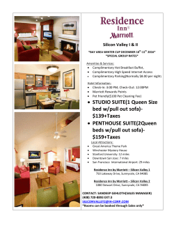 • STUDIO SUITE(1 Queen Size bed w/pull out sofa)