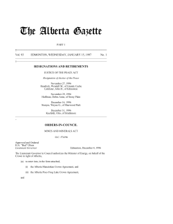 7kh $oehuwd *d]hwwh - Alberta Queen`s Printer