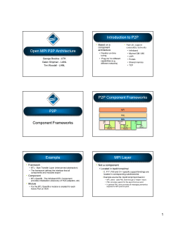 Point to point architecture