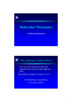 Molecular Mechanics