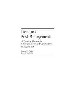 Livestock Pest Management - MSU IPM