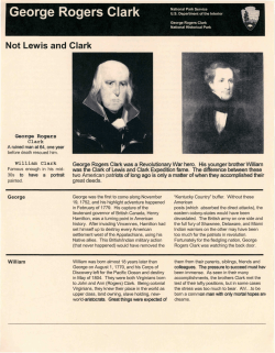 George Rogers Clark - National Park Service History