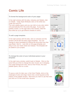 Comic Life Tip Sheets