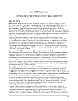 Nonbuilding Structure Design Requirements