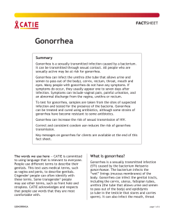 Gonorrhea