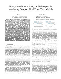 Bursty-Interference Analysis Techniques for Analyzing Complex