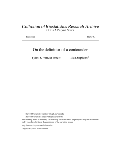 On the definition of a confounder