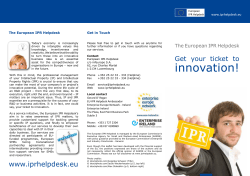 Intellectual Property Rights Helpdesk