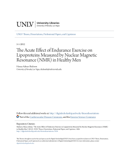 The Acute Effect of Endurance Exercise on Lipoproteins Measured