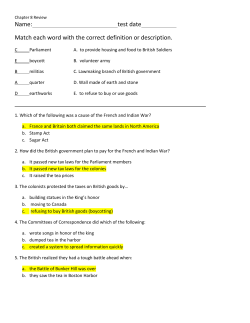 test date Match each word with the correct definition or description.