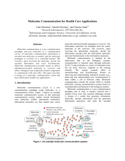 Molecular Communication for Health Care Applications
