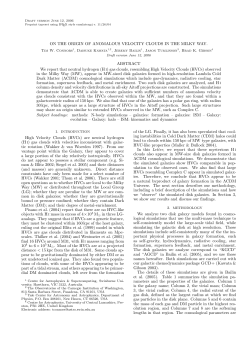 ON THE ORIGIN OF ANOMALOUS VELOCITY CLOUDS IN THE