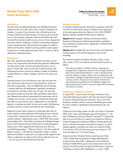 Dental Pulp Stem Cell Information