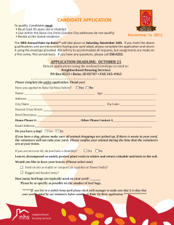 candidate application - Neighborhood Housing Services