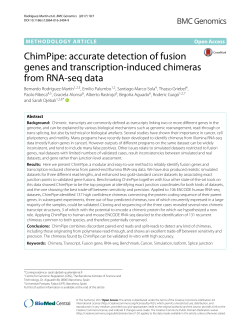 ChimPipe: Accurate detection of fusion genes and