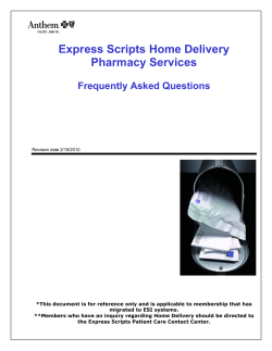 Express Scripts Home Delivery Pharmacy Services