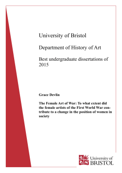 The Female Art of War - University of Bristol
