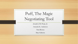 Puff, The Magic Negotiating Tool