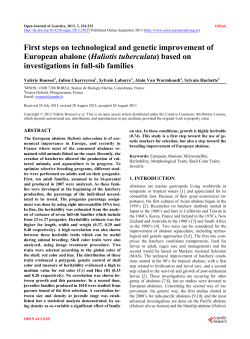 First steps on technological and genetic improvement of European