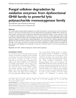 Fungal cellulose degradation by oxidative enzymes: from