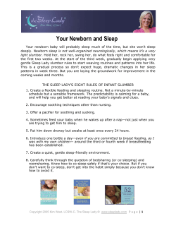 Your Newborn and Sleep