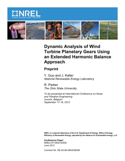 Dynamic Analysis of Wind Turbine Planetary