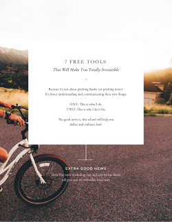 7 (Free) Tools That Will Make You Totally Irresistible
