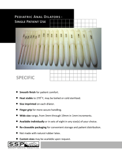 get the data sheet - Specialty Surgical Products