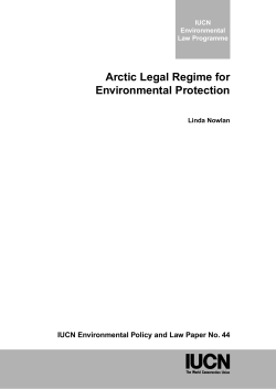Arctic Legal Regime for Environmental Protection